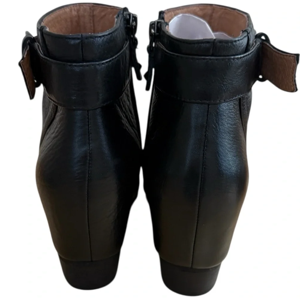 Kenneth Cole - Gentle Souls Black Ankle Booties Size 7.5 - Picture 3 of 8